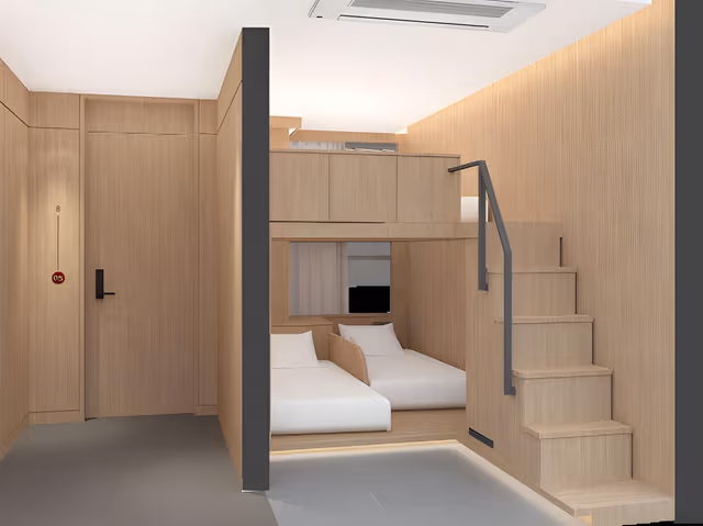 B - 4 Single Beds