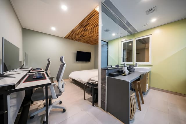 Superior (Netflix available, high-end PC, air purifier)