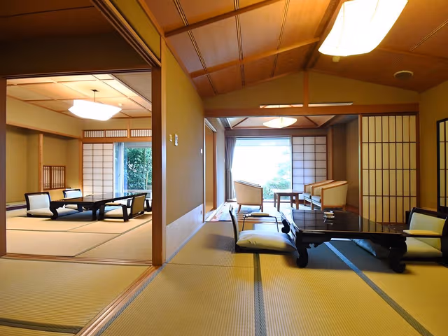 Superior Japanese Style Room with 12.5+8 Tatami with Open-Air Bath - Meal Served in Room