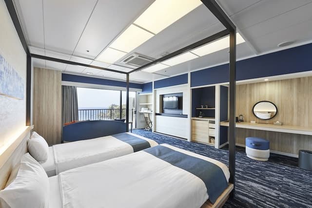 Deluxe Twin Room, Ocean view (Open-air bath) 1-3 persons, Non Smoking