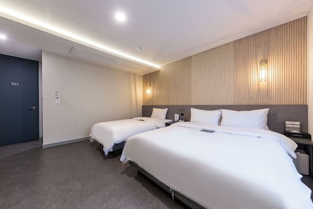 Royal Twin /(Extra Person Fee) Free Ramyeon,Air purifier,Styler,Netflix,Free Laundry & Dry,Amenities