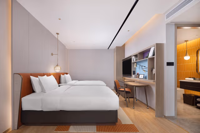FY- Lingdong Twin Room with River View