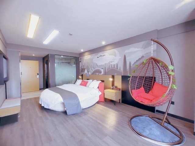 Stylish Room with Round Bed