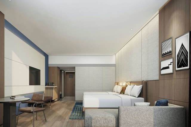 Standard Room, 2 Double Beds, City View