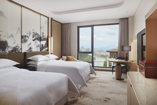 Room, 2 Double Beds, River View