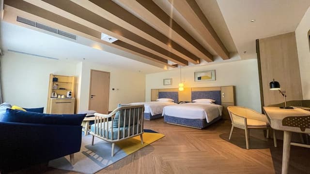 Premium Room, 2 Double Beds, Courtyard View (Private Hot Spring)