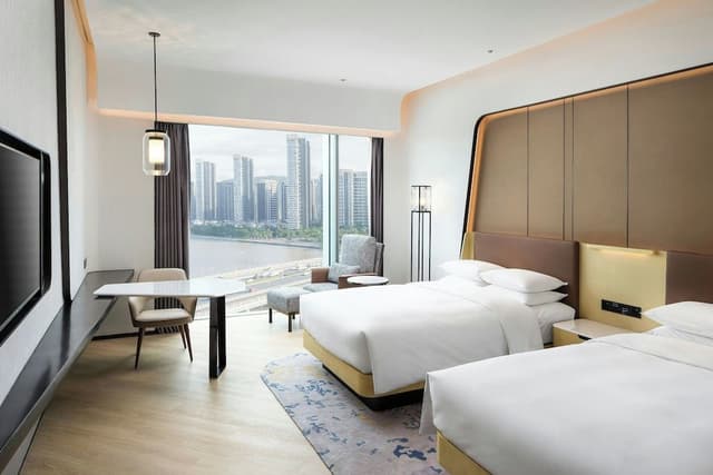 Room, 2 Double Beds, River View