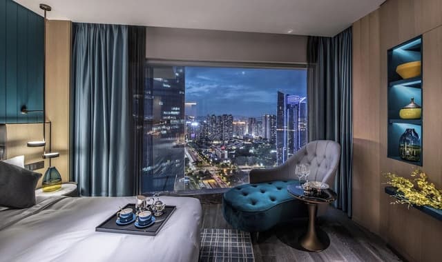 Stylish City View Twin Room