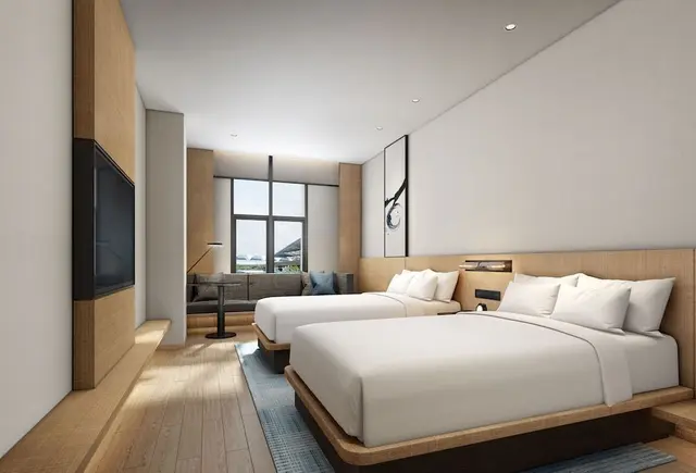 Room, 2 Double Beds, City View