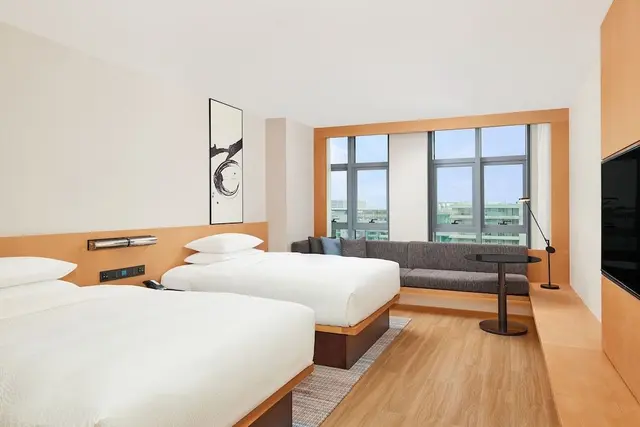 Room, 2 Double Beds, City View