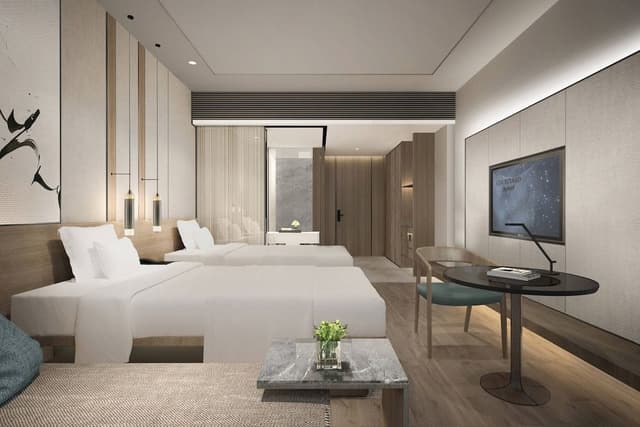 Deluxe Room, 2 Double Beds, Courtyard View