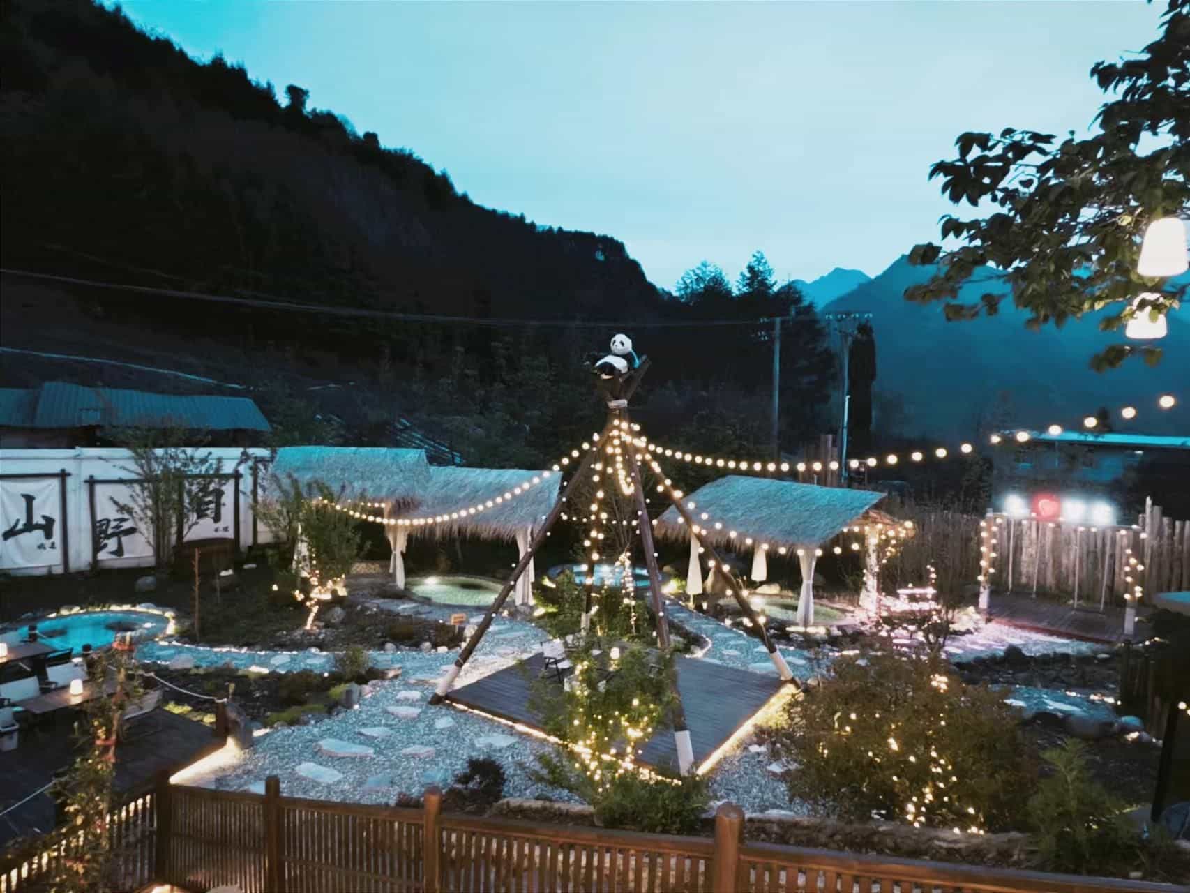 Tipsy Panda Mountain Spring Villa Wenchuan Tipsy Panda Mountain Spring Villa Wenchuan