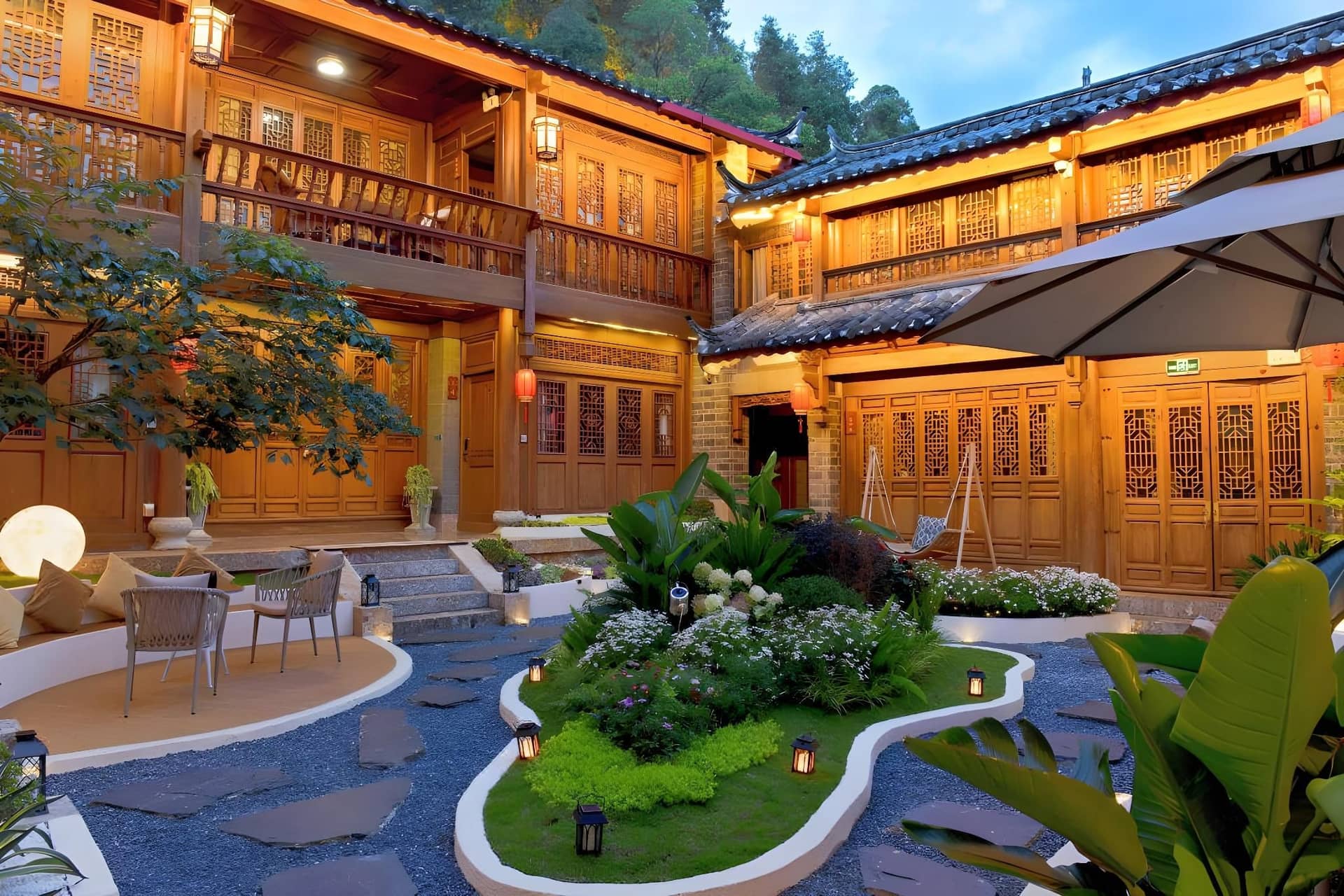 Floral Hotel Qu'an Hefeng Light Luxury Holiday Courtyard Sifang Street Floral Hotel Qu'an Hefeng Light Luxury Holiday Courtyard Sifang Street