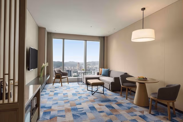 Suite, 1 King Bed with Sofa bed, River View