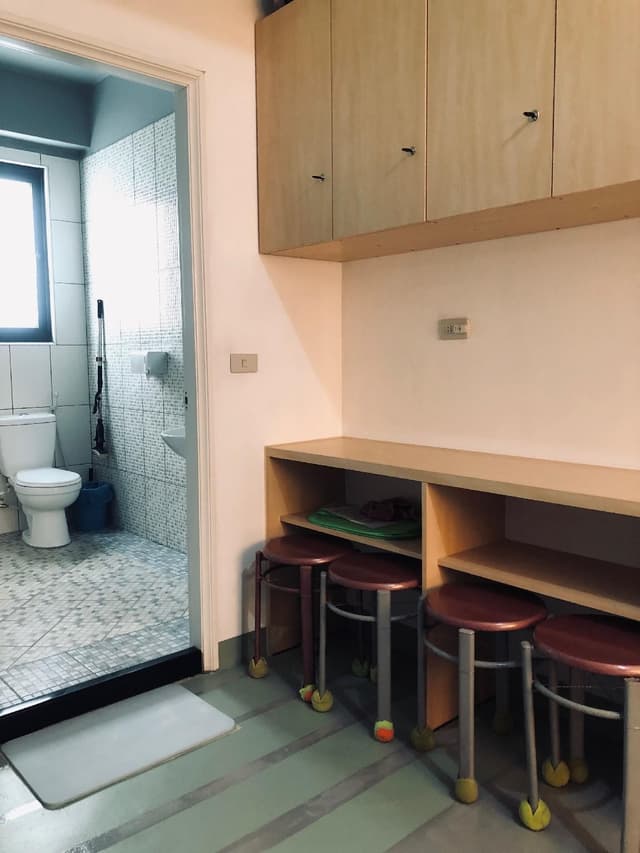 A Bed in All-Male Dormitory Bedroom