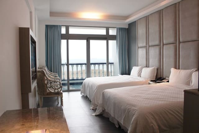 Standard Quadruple Room, 2 Double Beds, Beach View