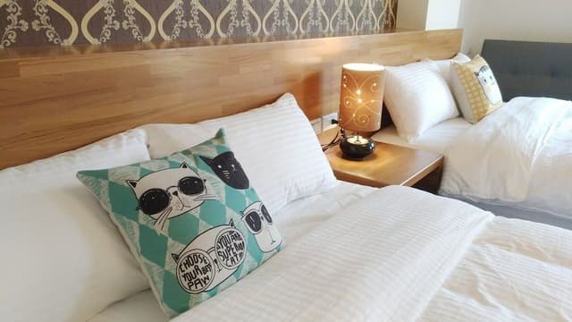 Comfort Quadruple Room, 2 Double Beds, Non Smoking, Garden View