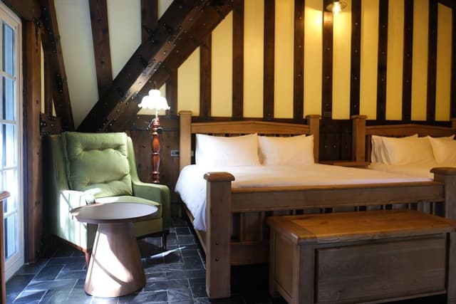 Classic Quadruple Room, 2 Queen Beds, Non Smoking, Mountain View