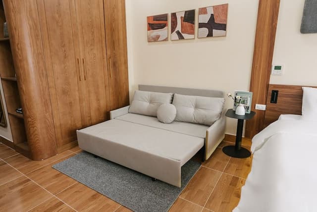 Deluxe Apartment, 1 King Bed with Sofa bed, Kitchen, City View