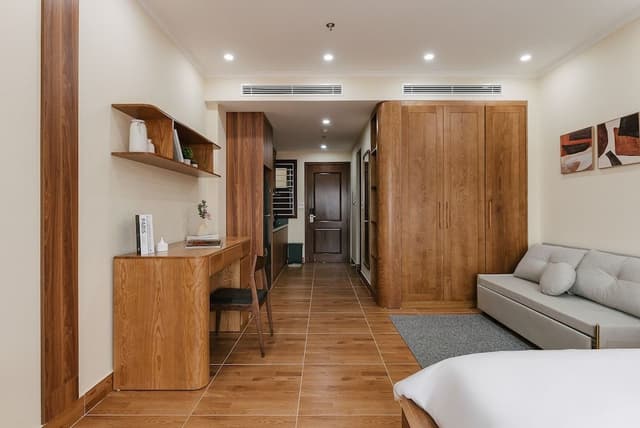 Deluxe Apartment, 1 King Bed with Sofa bed, Kitchen, City View