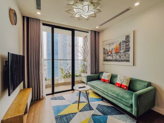 Deluxe Apartment, 2 Bedrooms, Balcony, City View, High Floor (15th floor above)