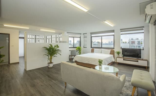 Studio, 1 Double Bed, Balcony, City View