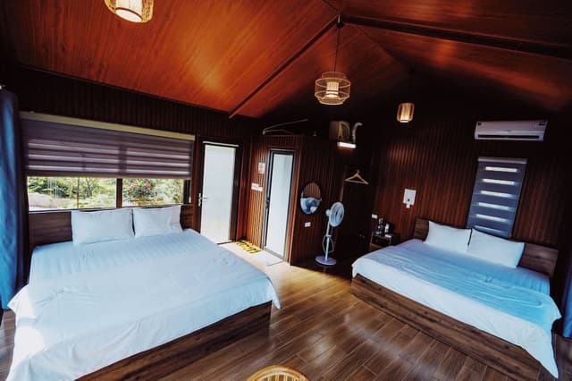 Superior Quadruple Room, Multiple Beds, Private Bathroom, Garden View