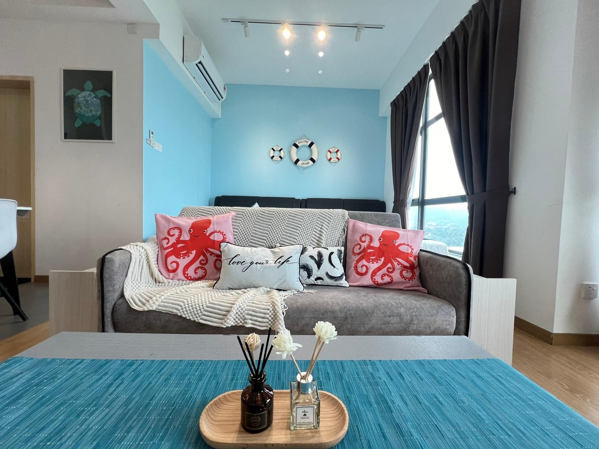 สตูดิโอ อพาร์ตเมนต์ 1 ห้องน้ำส่วนตัว ขนาด 70 ตร.ม. – เตลุก เจมเปดัก (OceanBay2 Seaview 6PAX Studio Netflix A-18-12)4