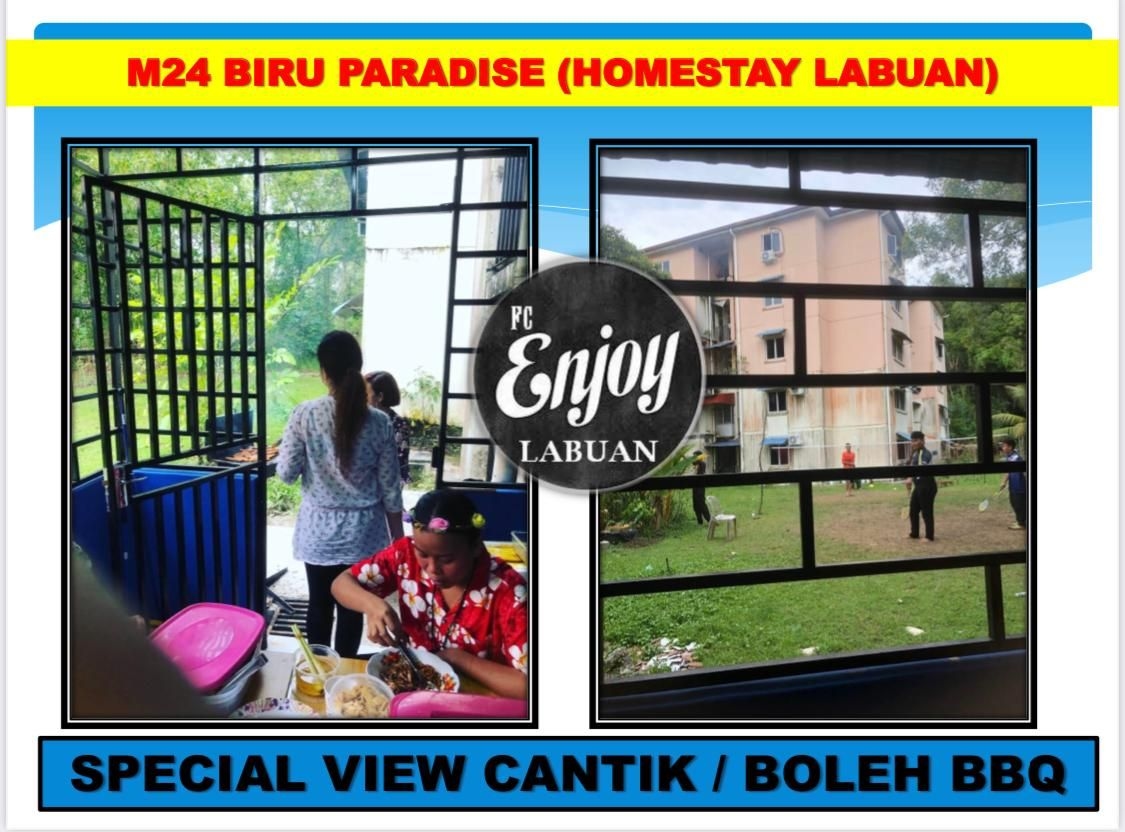 อพาร์ตเมนต์ 4 ห้องนอน 2 ห้องน้ำส่วนตัว ขนาด 1020 ตร.ม. – กัมปุง เบบุโละห์ (Homestay Vvip M24 G. Flr Tmn Mutiara Lbn ( Biru))3