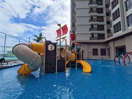 บาหลี 1 ห้องนอน รองรับ 4 คน / พรีเมียม ไอดี / อ่างอาบน้ำ / สวนน้ำ / วิวทะเล (Bali 1BR 4Pax/Premium ID/Bathtub/WaterPark/Seaview)0