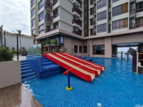 บาหลี 1 ห้องนอน รองรับ 4 คน / พรีเมียม ไอดี / อ่างอาบน้ำ / สวนน้ำ / วิวทะเล (Bali 1BR 4Pax/Premium ID/Bathtub/WaterPark/Seaview)1