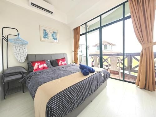 คอสตา มะโคตะ รีแลกซิ่ง ซีวิว 2 ห้องนอน 5 คน ทาวน์แอเรีย (Costa Mahkota Relaxing Seaview 2BR 5pax Town Area)3