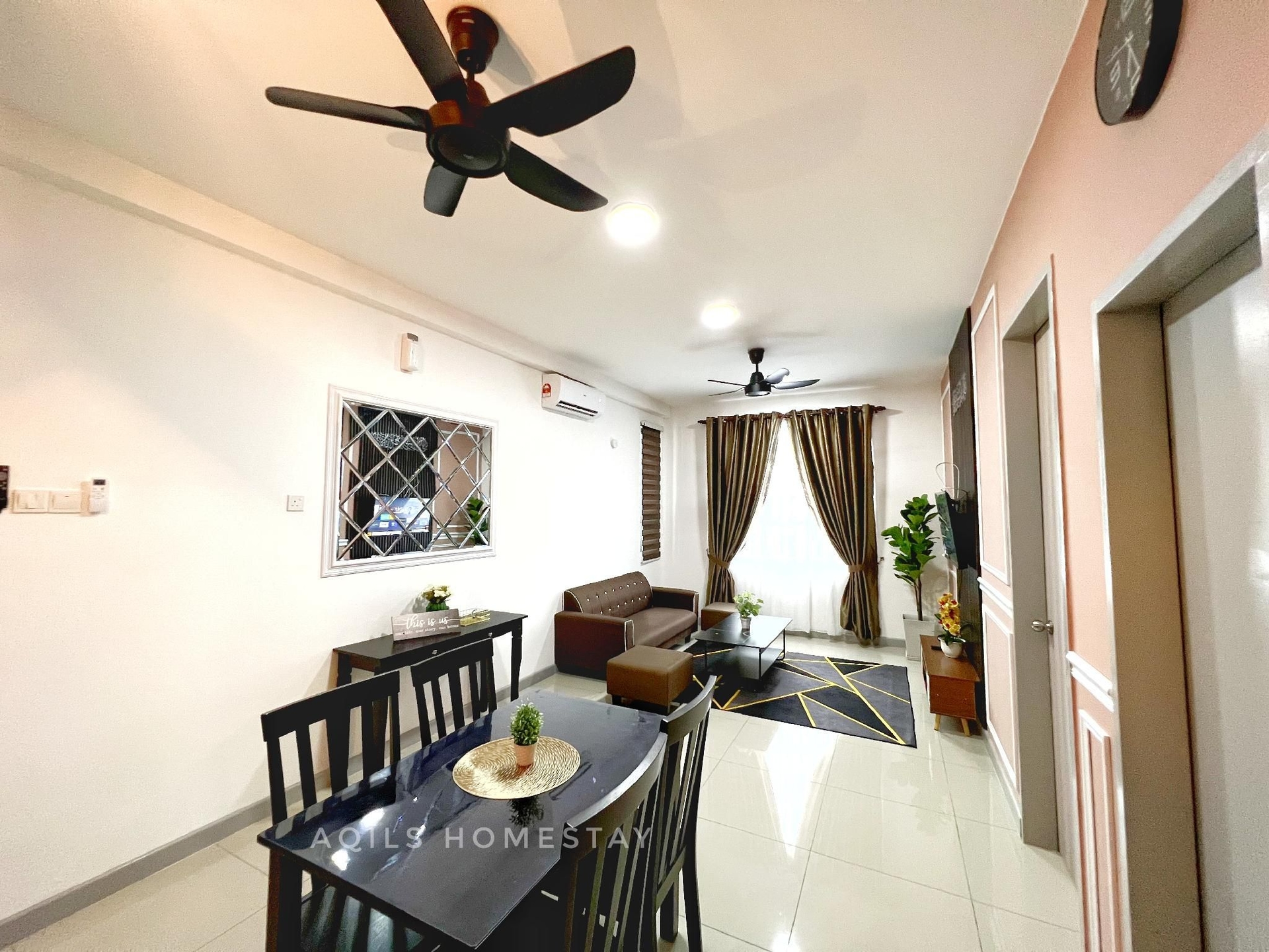 อพาร์ตเมนต์ 3 ห้องนอน 2 ห้องน้ำส่วนตัว ขนาด 100 ตร.ม. – ซิตี้เซ็นเตอร์ (Aqils Homestay)1