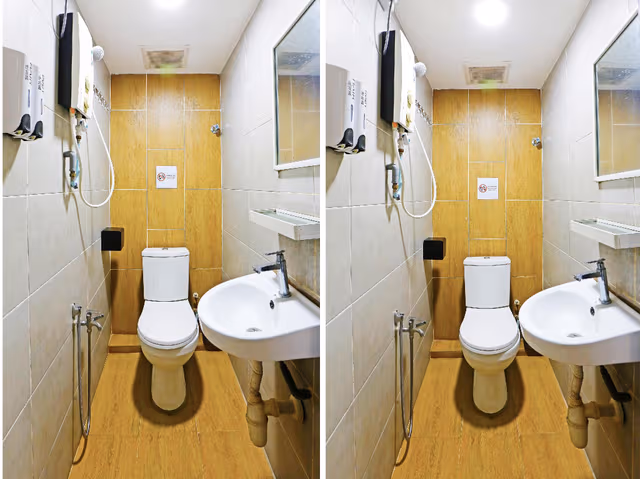 Private Twin Room with Shared Bathroom
