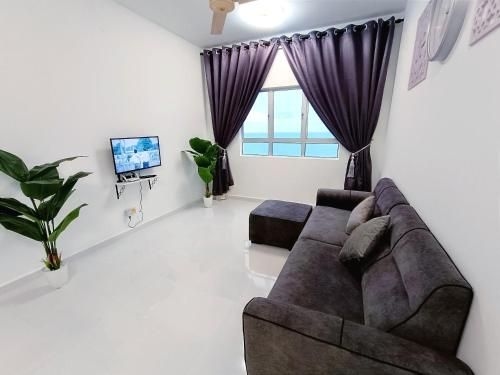 อพาร์ตเมนต์ 3 ห้องนอน 2 ห้องน้ำส่วนตัว ขนาด 1100 ตร.ม. – ซิตี้เซ็นเตอร์ (D'luna Homestay Terengganu SEAVIEW/DRAWBRIGE VIEW)4
