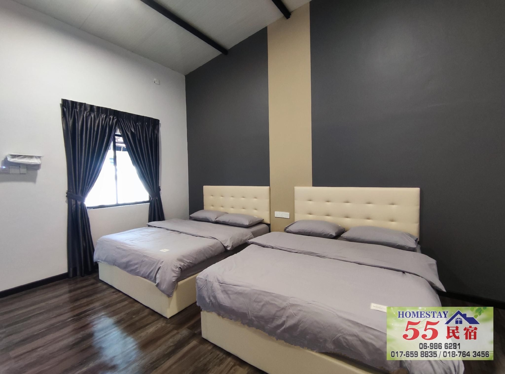 ห้องส่วนตัวกว้างขวางสำหรับ 4 คนในบูกิตบาครี (4 Person Spacious Private Room in Bukit Bakri)1