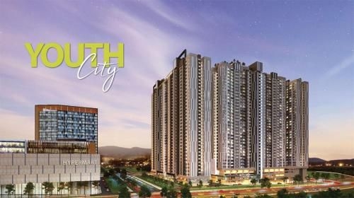 อพาร์ตเมนต์ 2 ห้องนอน 2 ห้องน้ำส่วนตัว ขนาด 800 ตร.ม. – นิไล (Cool Comfort 2BR + Infinity POOL@ Youth City)0