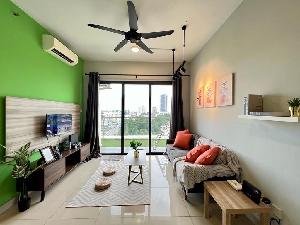 ริเวอร์วิว 8 ท่าน 2 ห้องนอน อิน เคบีทาวน์ เอ-1-12 (RiverView 8PAX 2BR in KBtown PS4, Netflix A-1-12)3
