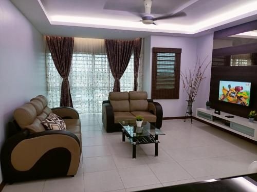 อพาร์ทเมนท์เซกินชาน 2 ห้องนอน 1 ห้องน้ำ 4 ท่าน พร้อมวิว (Sekinchan Apartment 2R1B 4Pax with View)4