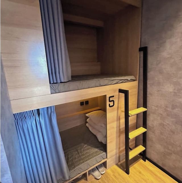 Shared Dormitory, Men only, Private Bathroom