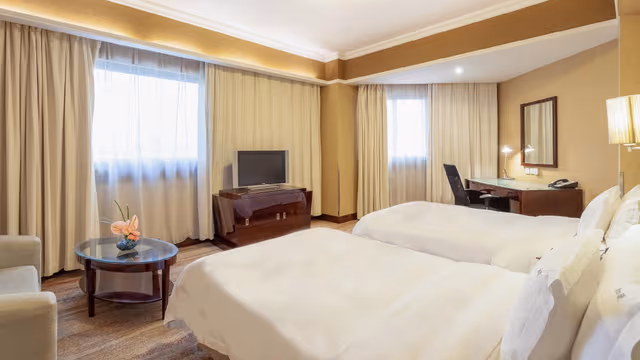 2 Twin Beds Premium Garden View
