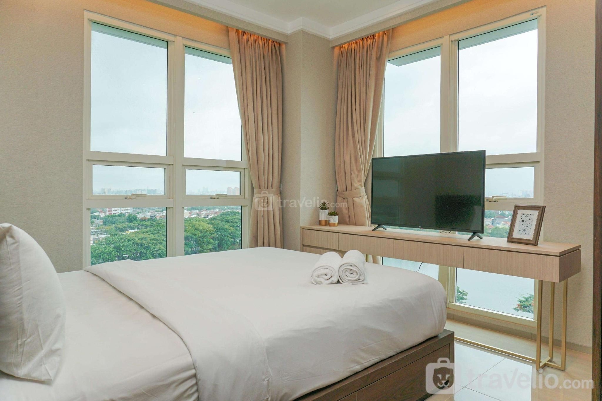 อพาร์ทเมนท์ 2 ห้องนอนสุดหรู ซิตราเลค สวีท โดย โดย ทราเวลิโอ (Elegant 2BR Citralake Suites Apartment By Travelio)2
