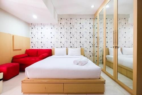 สตูดิโอ อพาร์ตเมนต์ 1 ห้องน้ำส่วนตัว ขนาด 23 ตร.ม. – สุดีร์มาน (Clean Studio Apt At Tamansari Sudirman By Travelio)3
