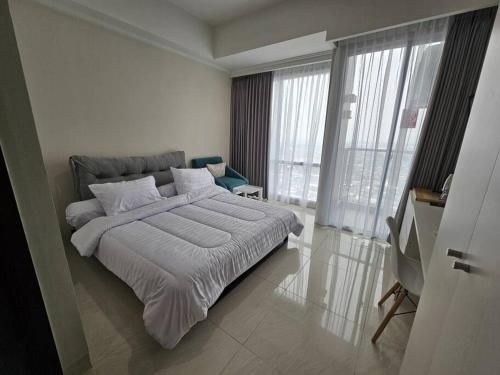 อพาร์ตเมนต์ 1 ห้องนอน 1 ห้องน้ำส่วนตัว ขนาด 28 ตร.ม. – เคงคาเร็ง (Green Sedayu Apartment Deluxe by Ellison)2