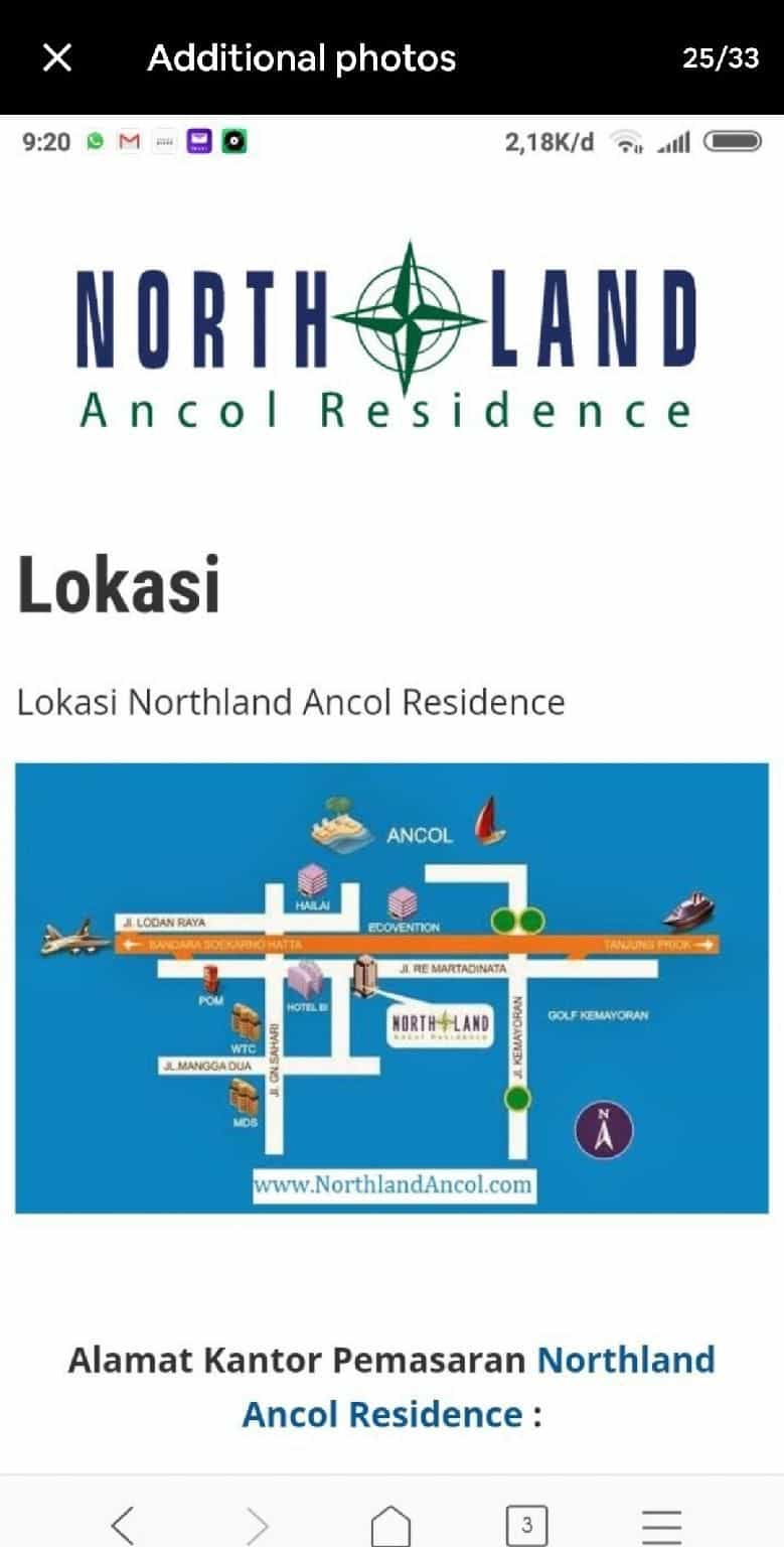Ancol 2BR Luxury Northland Resident Sea View Ancol 2BR Luxury Northland Resident Sea View