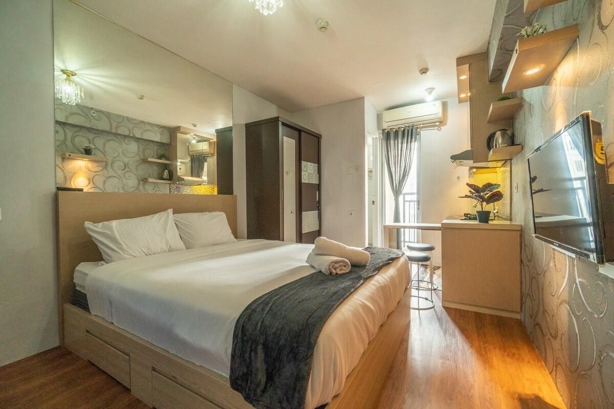 อพาร์ตเมนต์ 1 ห้องนอน 1 ห้องน้ำส่วนตัว ขนาด 22 ตร.ม. – มาตรามัน (Lovely & safe Studio @Bassura City Netflix & chill)3