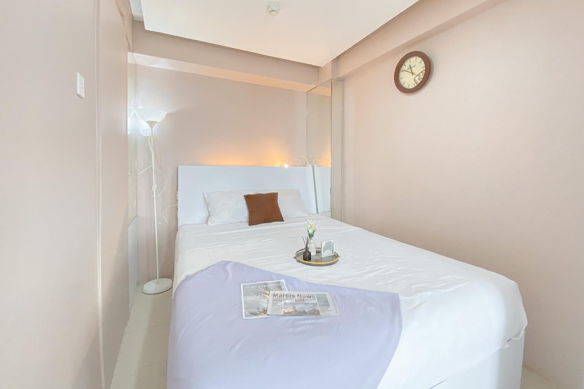 อพาร์ตเมนต์ 1 ห้องนอน 1 ห้องน้ำส่วนตัว ขนาด 34 ตร.ม. – ราวามันกัน (Homey 1BR Apartment @ Bassura City By Travelio)4