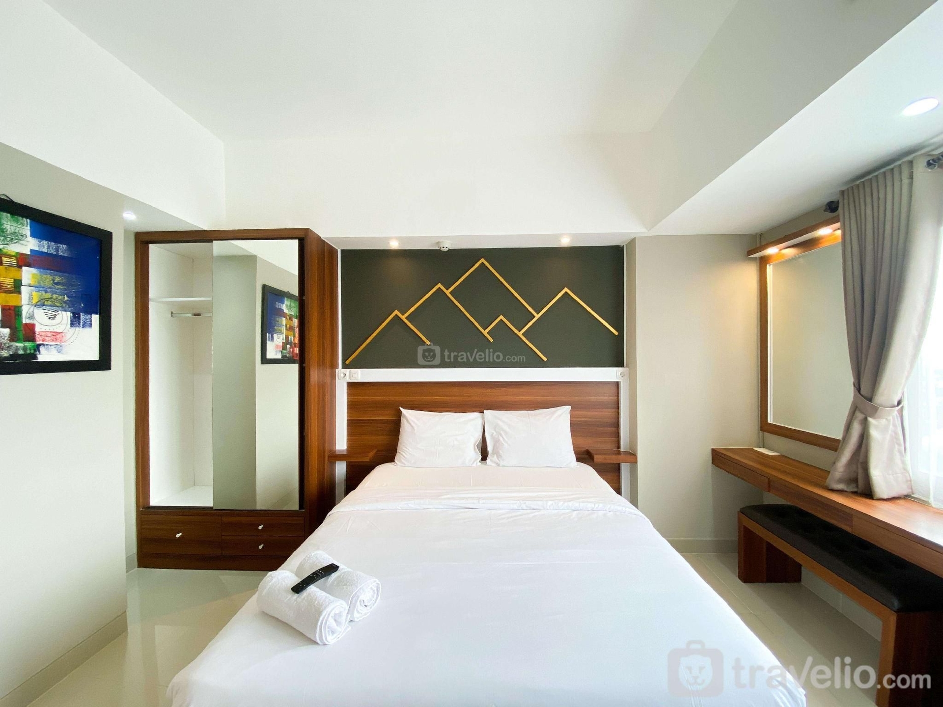 ห้องพัก วัน เบดรูม คอมฟอร์ต เกตเวย์ พาร์ค แอลอาร์ที เบอกาซี บาย ทราเวลลิโอ (Comfort 1BR Gateway Park LRT Bekasi By Travelio)3
