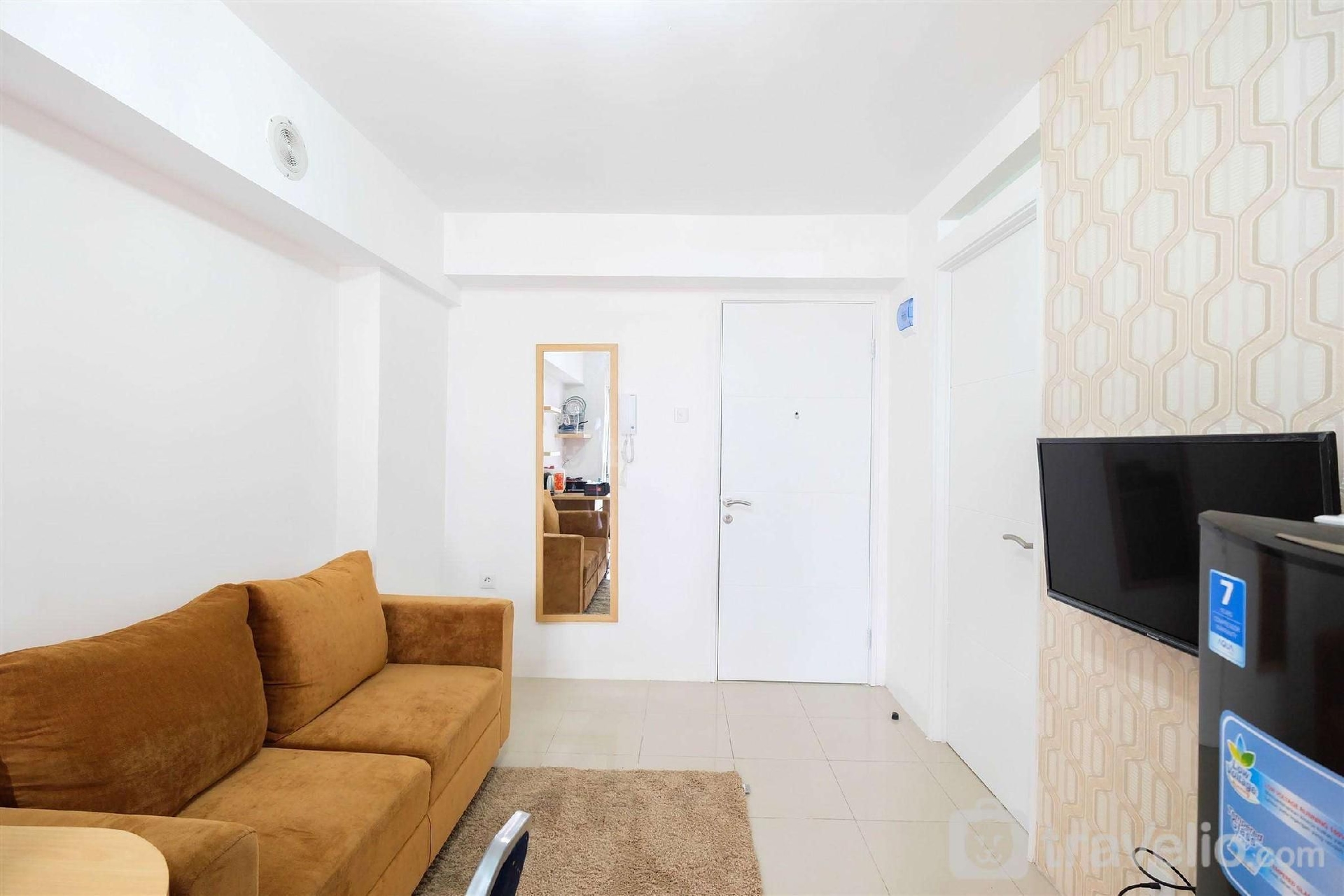 โคซี่ ทู เบดรูม บาสซูรา ซิตี้ อะพาร์ตเมนต์ วิธ วิว บาย ทราเวลลิโอ (Cozy 2BR Bassura City Apt With View By Travelio)1