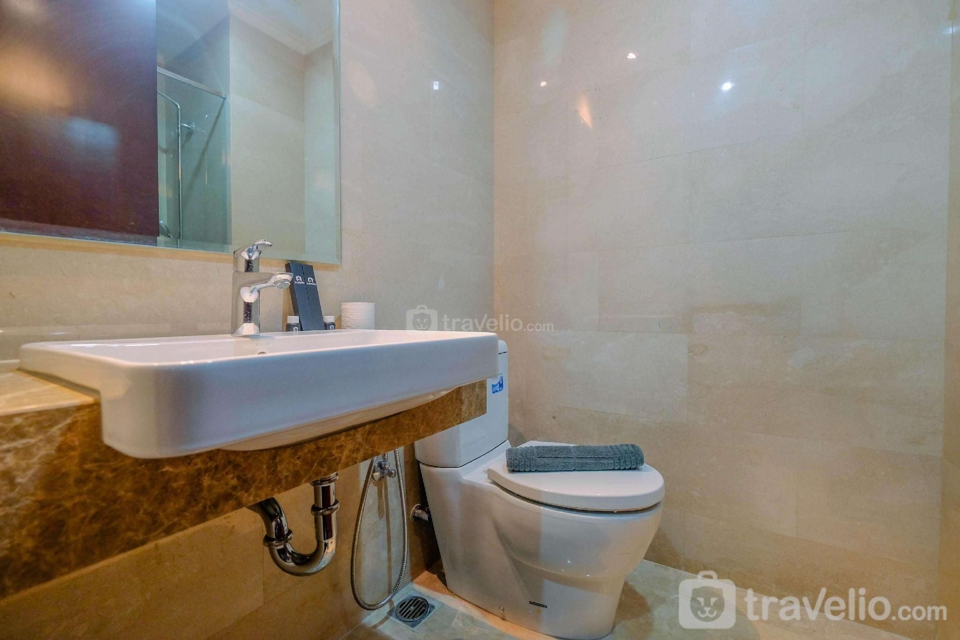 1 ห้องนอน 1 ห้องน้ำส่วนตัว ขนาด 33 ตร.ม. – เมนเทง (Brand New Studio Apt at Menteng Park By Travelio)4